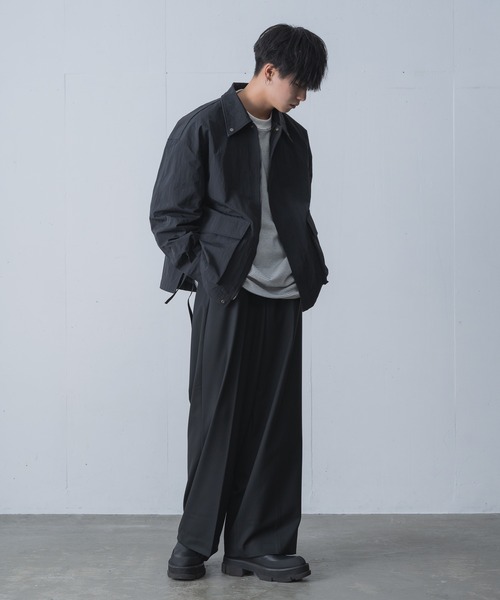 「INTER FACTORY」 ブルゾン 1 ブラック メンズ_画像9