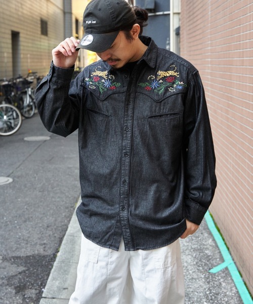 NO NEED（ノーニード） シャツ ウエスタンデニムシャツ メンズ