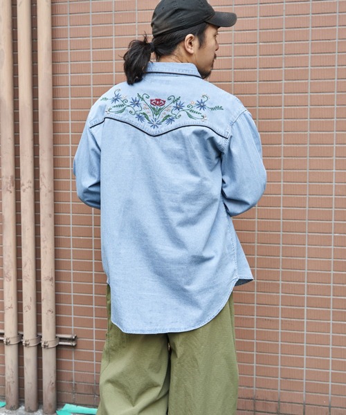 NO NEED（ノーニード） シャツ ウエスタンデニムシャツ メンズ