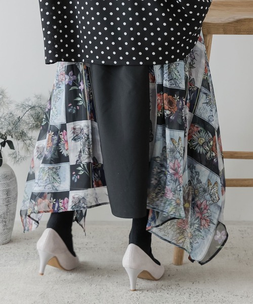 「iS ScoLar」 ロングスカート M ブラック レディース_画像4