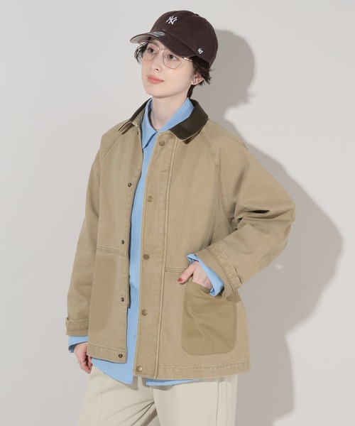 George's カバーオール レザーカラージャケット レディース : ZOZOTOWN