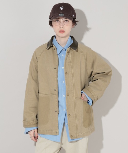 George's カバーオール レザーカラージャケット レディース : ZOZOTOWN