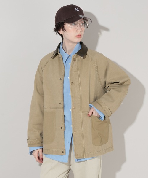 George's カバーオール レザーカラージャケット レディース : ZOZOTOWN