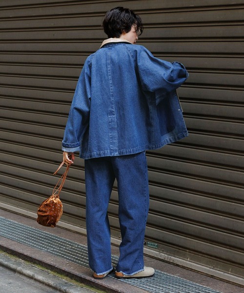 George's カバーオール レザーカラージャケット レディース : ZOZOTOWN