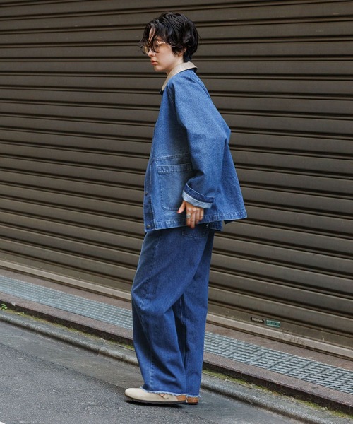 George's カバーオール レザーカラージャケット レディース : ZOZOTOWN