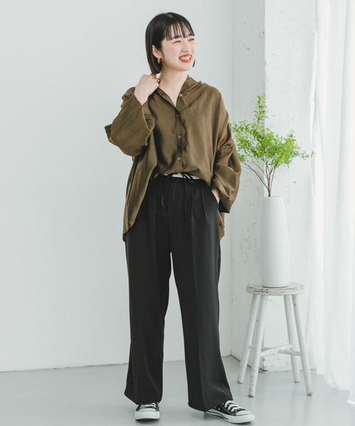「ITEMS URBANRESEARCH」 パンツ FREE ブラック レディース_画像2