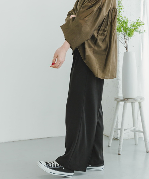 「ITEMS URBANRESEARCH」 パンツ FREE ブラック レディース_画像3