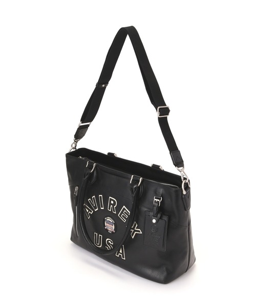 トートバッグ VARSITY LEATHER 2WAY TOTE BAG / AVX5627 レディース メンズの画像
