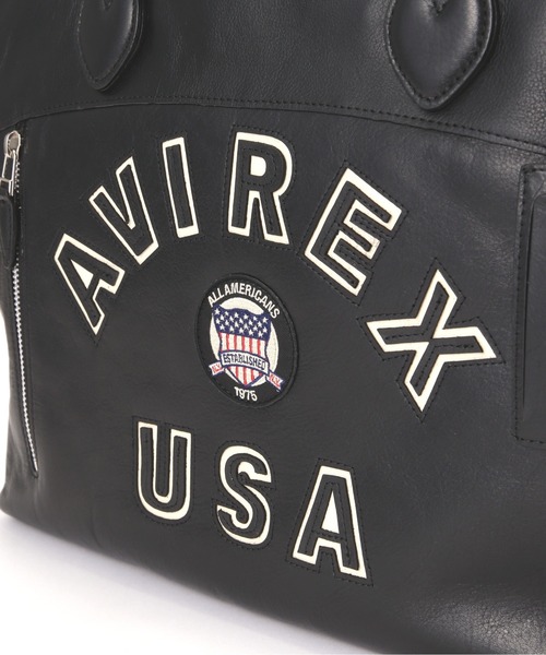 トートバッグ VARSITY LEATHER 2WAY TOTE BAG / AVX5627 レディース メンズの画像