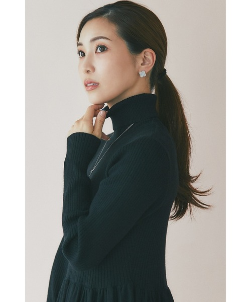 「&. NOSTALGIA」 ニットワンピース FREE レッド レディース_画像3