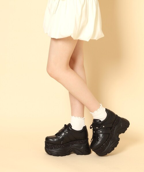 latte620　レディース　BLK S Women's Ziane Platform Leather Sneakers - Sneakers - New In 2026