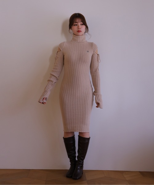 M DOLLY ワンピース *M DOLLY original* cut nina knit long dress