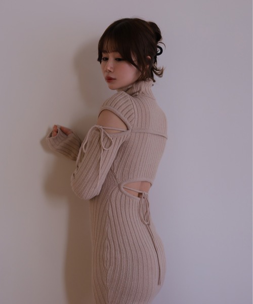 M DOLLY ワンピース *M DOLLY original* cut nina knit long dress