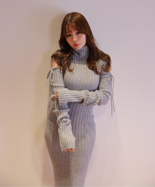 M DOLLY ワンピース *M DOLLY original* cut nina knit long dress