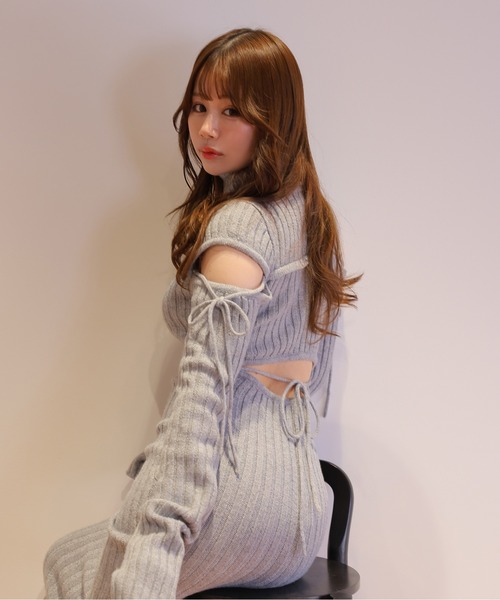 M DOLLY ワンピース *M DOLLY original* cut nina knit long dress
