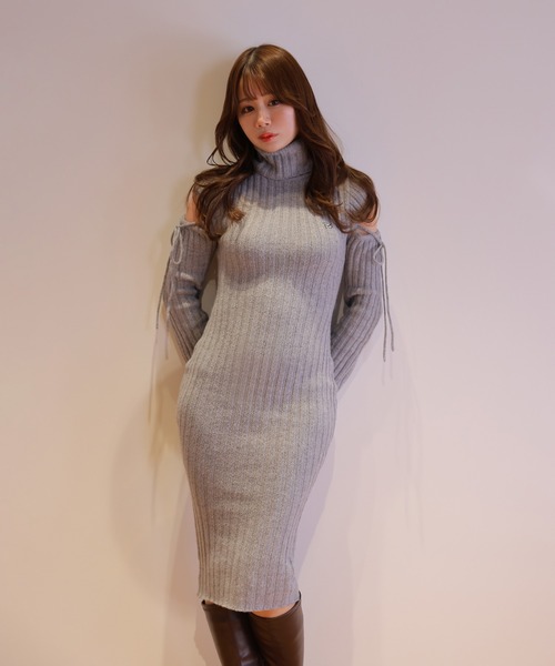 M DOLLY ワンピース *M DOLLY original* cut nina knit long dress