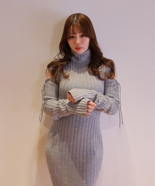 M DOLLY ワンピース *M DOLLY original* cut nina knit long dress