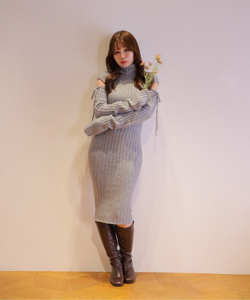 M DOLLY ワンピース *M DOLLY original* cut nina knit long dress