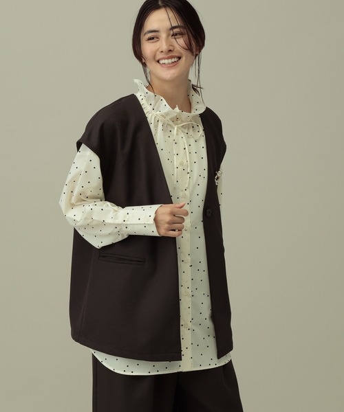 LAKOLE（ラコレ） ベスト ジレ 「セレモニー／卒入式にも」「多機能