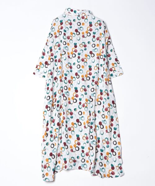 「sandy」 7分袖ワンピース FREE グレー レディース_画像2