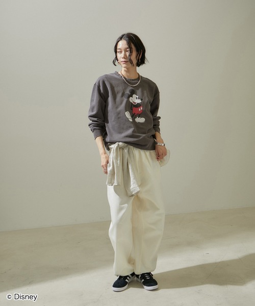 「GOOD ROCK SPEED」 スウェットカットソー FREE オフホワイト レディース_画像2