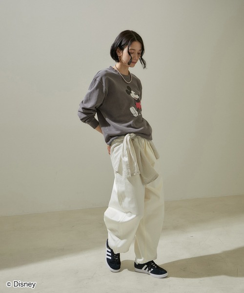 「GOOD ROCK SPEED」 スウェットカットソー FREE オフホワイト レディース_画像5