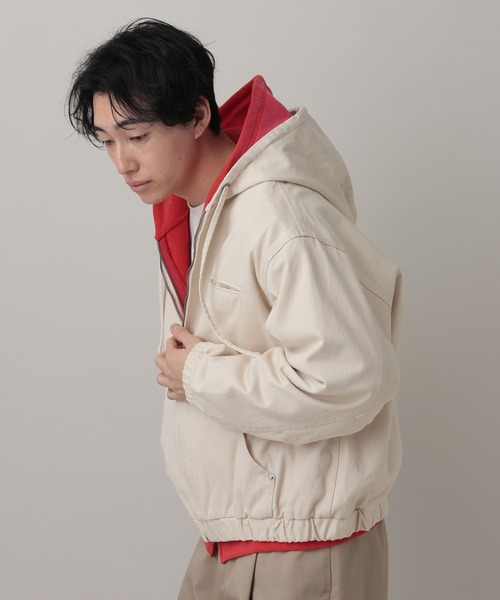 ブルゾン Jawin 【背面中綿キルティング】 ハイネックロングスリーブ 58234 商品