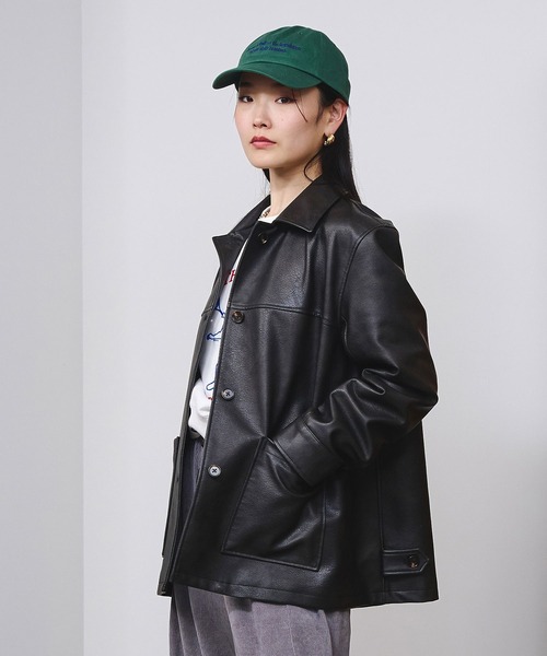 ROSE BUD（ローズバッド） ブルゾン アウター FAUX LEATHER JACKET