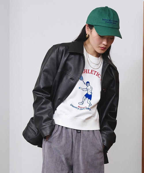 ROSE BUD（ローズバッド） ブルゾン アウター FAUX LEATHER JACKET