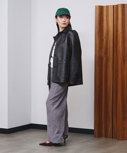 ROSE BUD（ローズバッド） ブルゾン アウター FAUX LEATHER JACKET