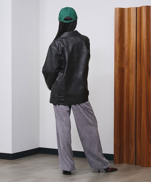 ROSE BUD（ローズバッド） ブルゾン アウター FAUX LEATHER JACKET