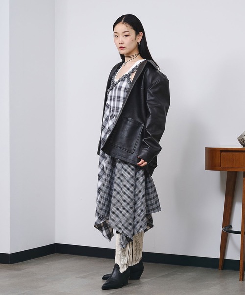 ROSE BUD（ローズバッド） ブルゾン アウター FAUX LEATHER JACKET