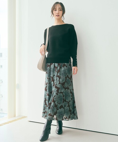 「ANY SIS」 フレアスカート 2 ベージュ レディース_画像7