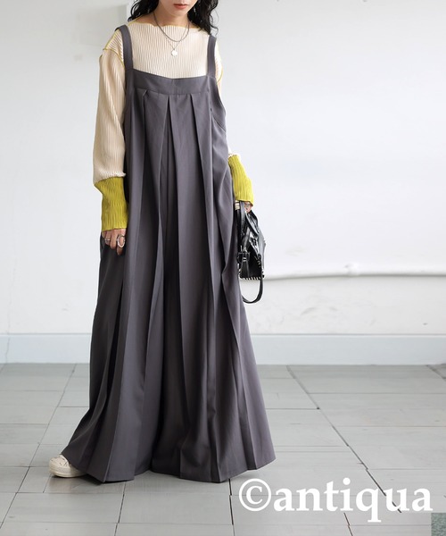 「antiqua」 長袖カットソー ONESIZE ベージュ レディース_画像5