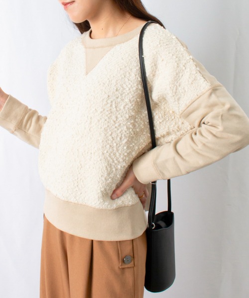 「malla」 スウェットカットソー FREE ネイビー レディース_画像7