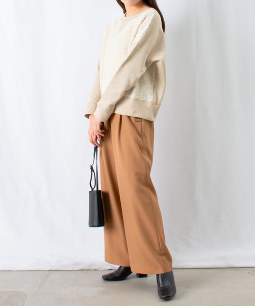 「malla」 スウェットカットソー FREE ネイビー レディース_画像9