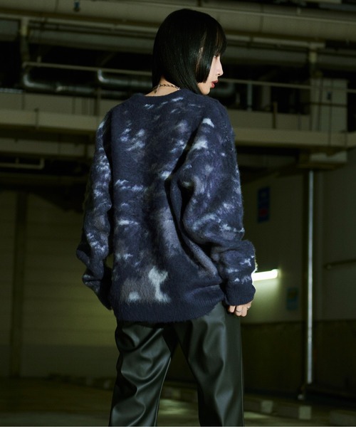 「Ellno Loset」 長袖ニット SMALL オフホワイト メンズ_画像5