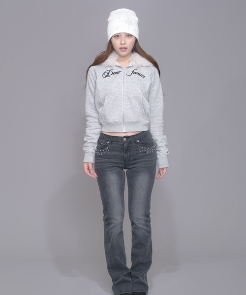 「FCMM」 ジップアップパーカー SMALL ベージュ レディース_画像8