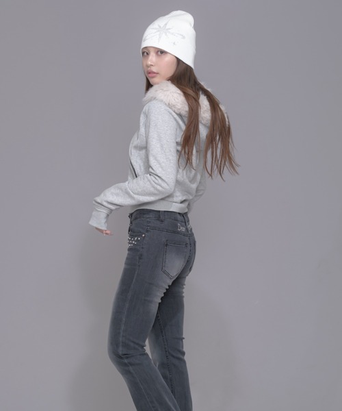 「FCMM」 ジップアップパーカー SMALL ベージュ レディース_画像9