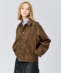 ブルゾン アウター FAUX SUEDE TR...の詳細画像3