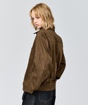 ブルゾン アウター FAUX SUEDE TR...の詳細画像4