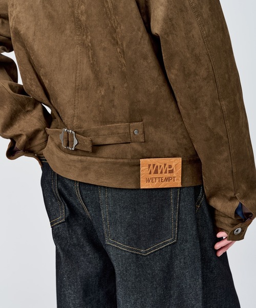 WETTEMPT ブルゾン アウター FAUX SUEDE TRUCKER JACKET / フェイク