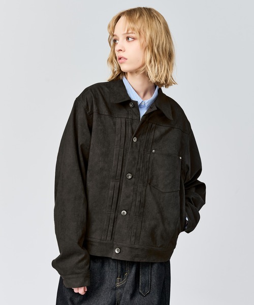 WETTEMPT ブルゾン アウター FAUX SUEDE TRUCKER JACKET / フェイク WETTEMPT ブルゾン アウター FAUX SUEDE TRUCKER JACKET / フェイク