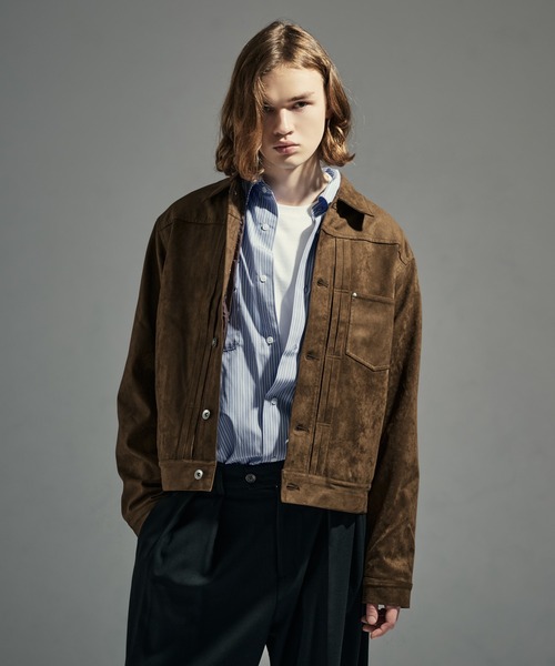 WETTEMPT フェイクスエードトラッカージャケット１日売り切り値下げ‼️ WETTEMPT ブルゾン アウター FAUX SUEDE TRUCKER JACKET / フェイク