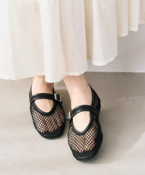 LE TALON（ル タロン） シューズ ネットメリージェーン レディース