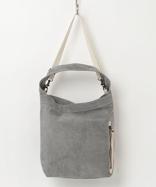 PR01. ショルダーバッグ バッグ REAL MIND カーボン 炭染め帆布 2WAY