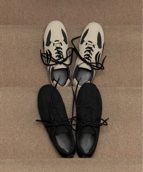 lawgy（ラウジー） スニーカー mesh different material flat sneaker