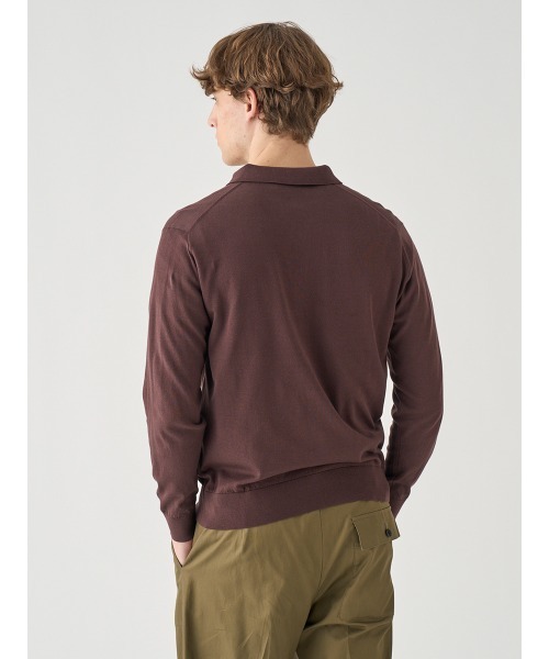 JOHN SMEDLEY（ジョンスメドレー） ポロシャツ コットン 長袖ニット
