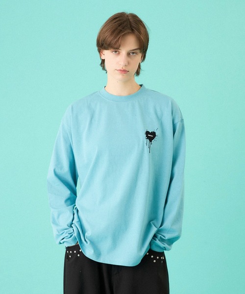 ONCILY（オンシェリー） tシャツ HEART LOGO HENLEY NECK LAYERED SET