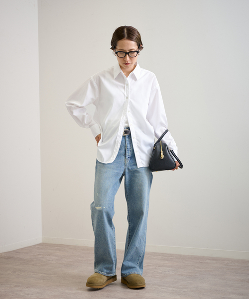 「FRAMeWORK」 長袖シャツ FREE ブルー レディース_画像5